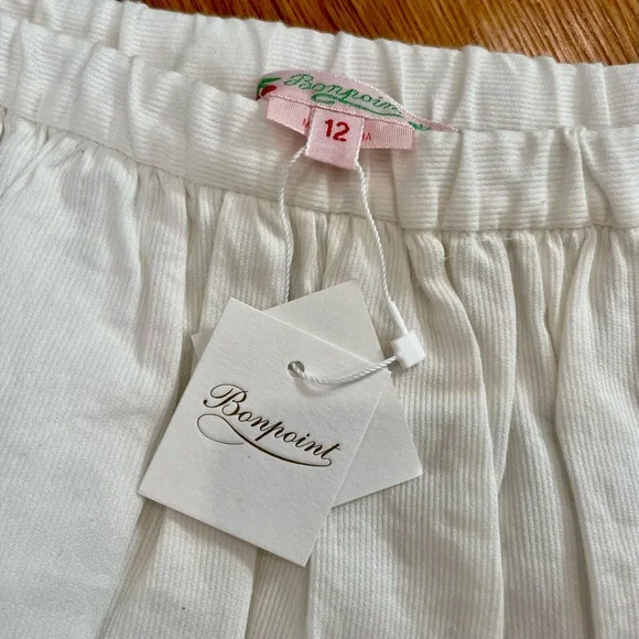NWT Bonpoint Cream Girls’ Skirt